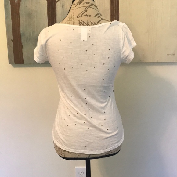 {Enough About Me...} NWOT Distressed Tee - Picture 3 of 4